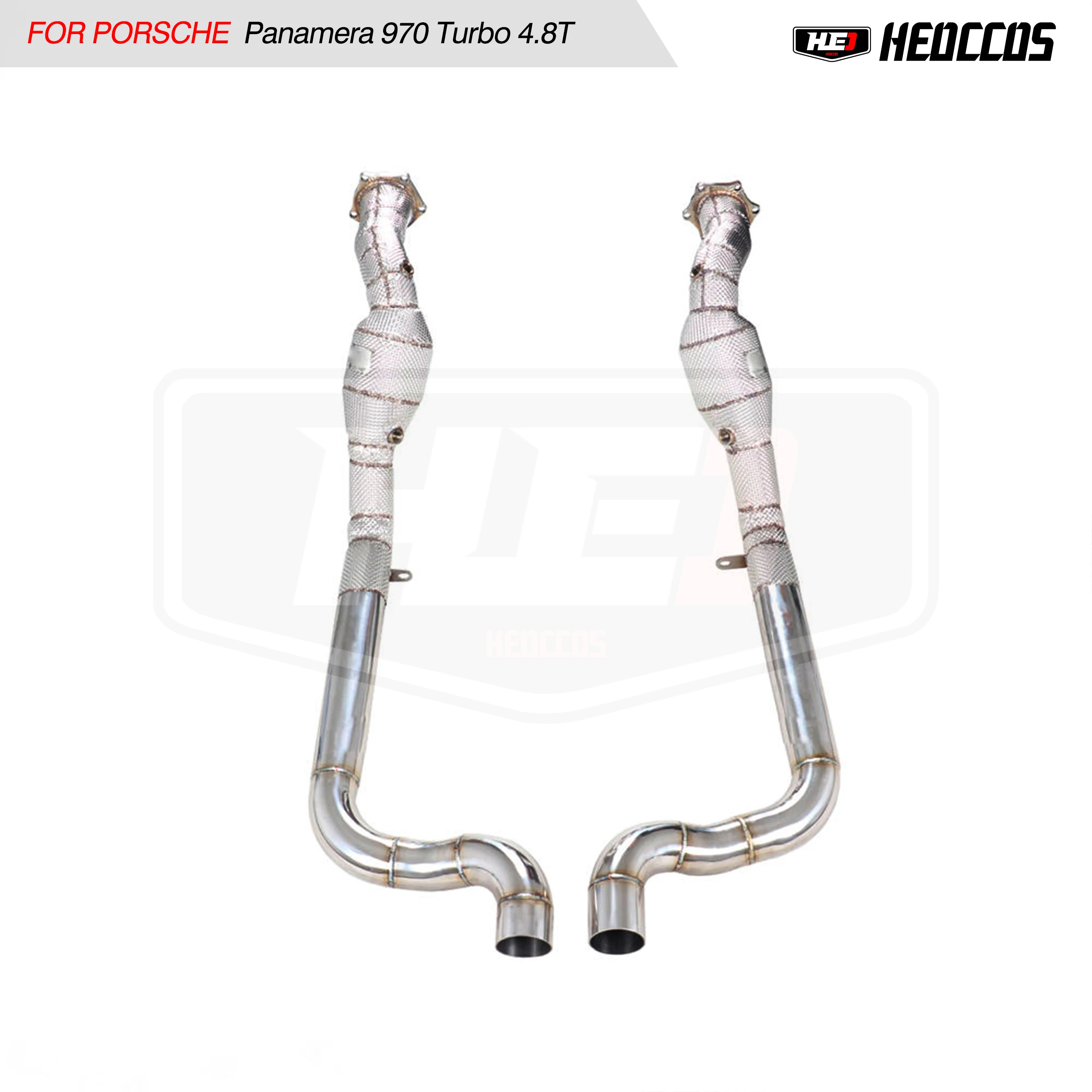 HEO High quality performance catalyst exhaust downpipe For Porsche Panamera 970 Turbo 4.8T exterior accessories