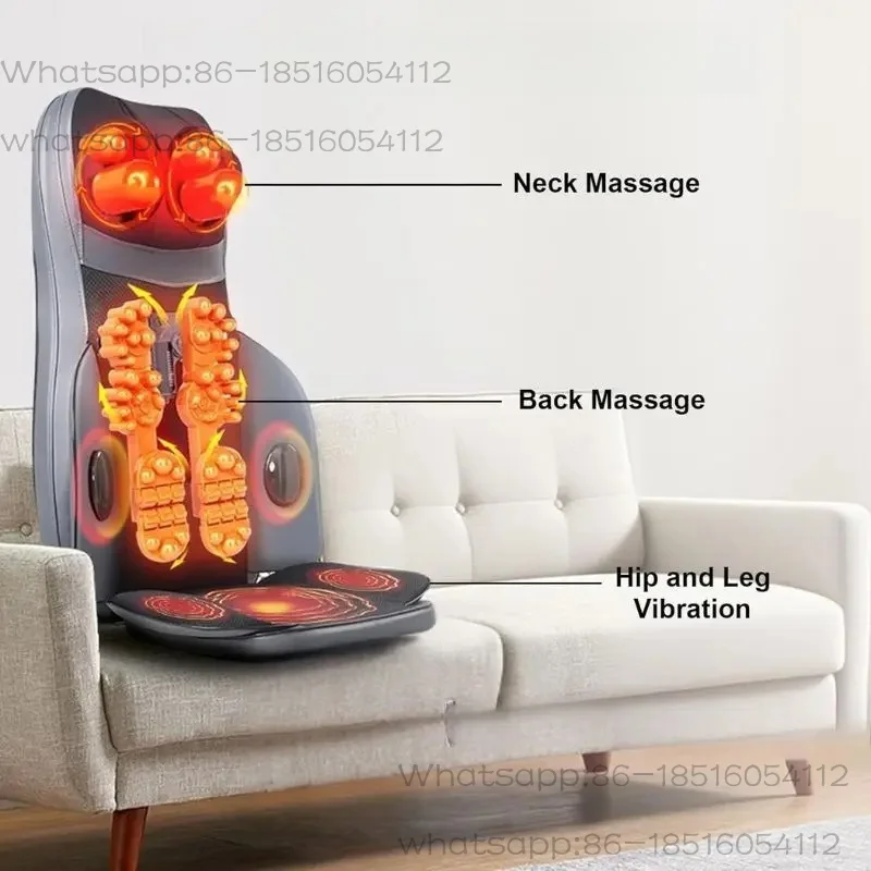 Multi functional massage pad, full body massage pad, massage, twist and apply hot compress, massage neck, back, waist and calf m