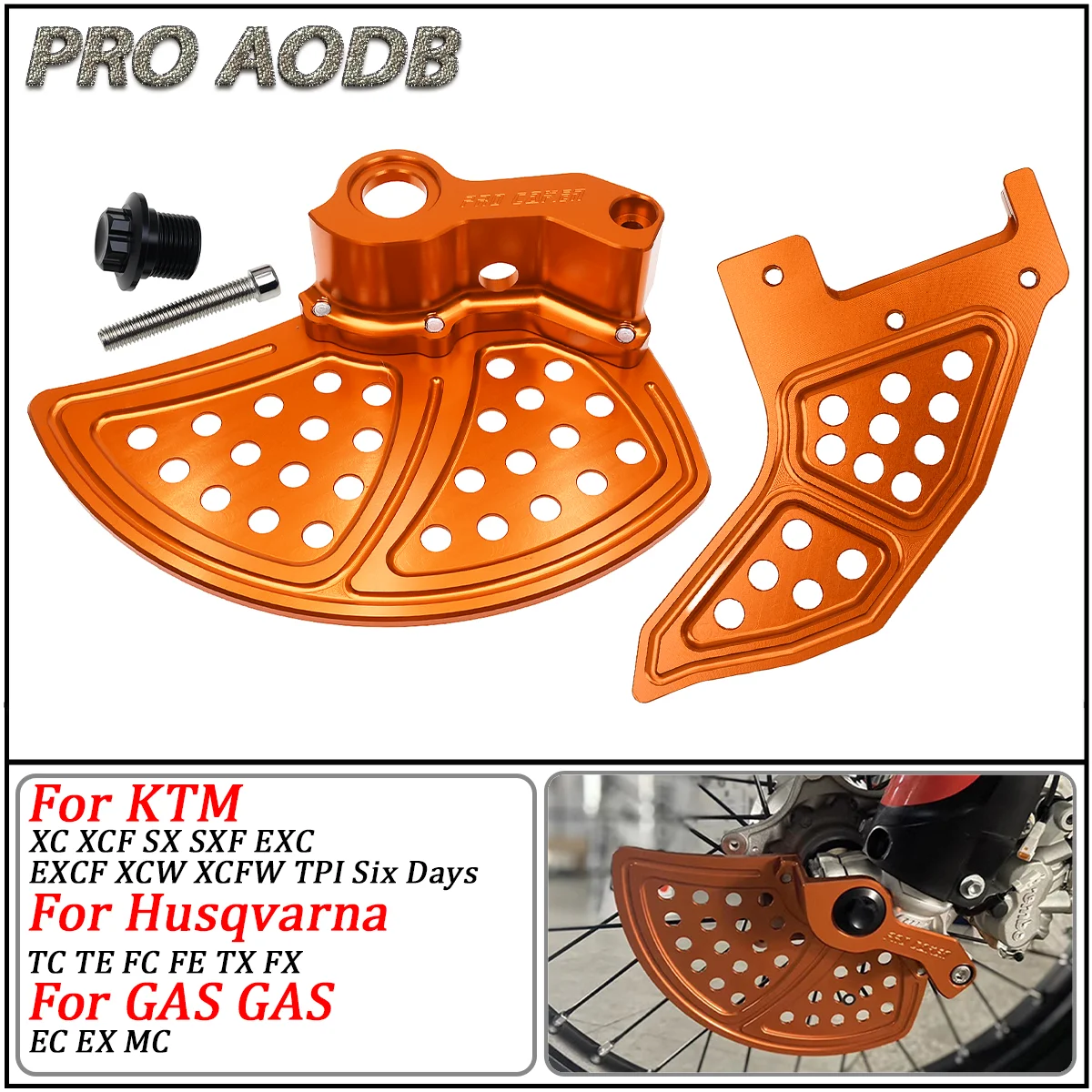 

For KTM EXC300 EXC EXCF SX SXF XC XCF XCW TPI Six Days 125 250 300 350 400 450 500 2016 - 2023 Front Brake Disc Guard Protector