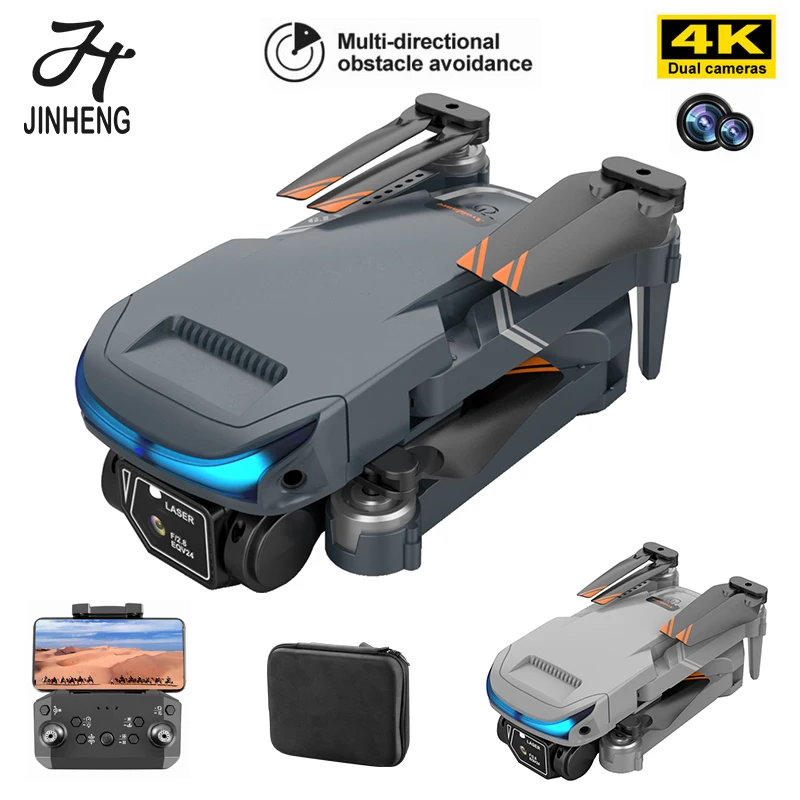 

JINHENG 2022 LS-XT9 Drone 4K Dual Camera Wifi FPV Optical flow location Obstacle Avoidance Folding Quadcopter Helicopter Gifts