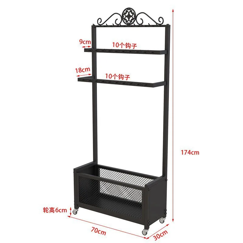 

Belt rack, belt display rack, mobile shelf, clothing store multi-layer tie commercial.