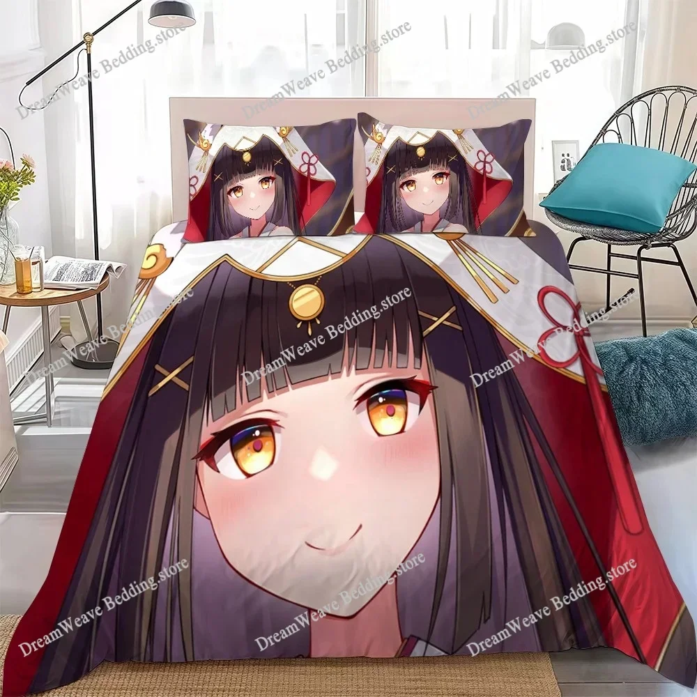 Nagato (Azur Lane) Duvet Cover Set Home Style Bedding Soft Laundry Cotton Bed Student Dormitory GiftFQH