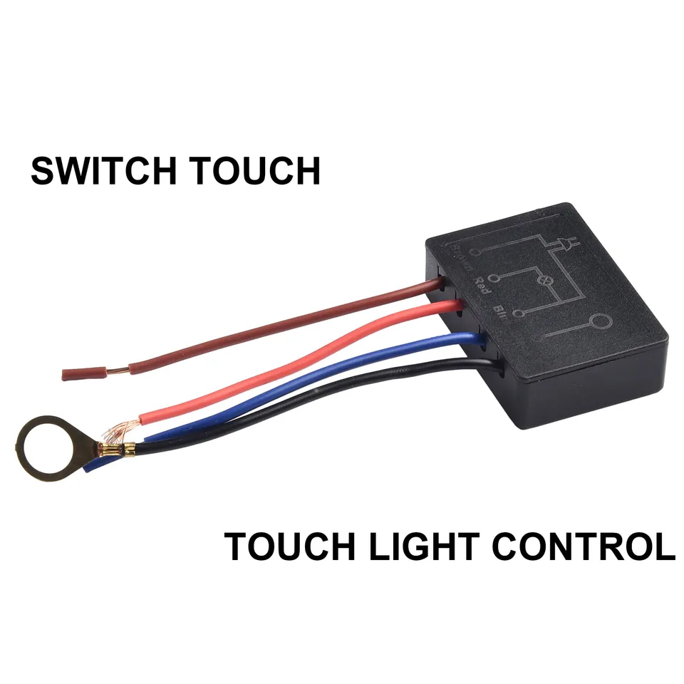 Holz-Touch-Sensorschalter – 110/220V, Dimmbar, Einstellbare Empfindlichkeit, Für Holz, Glas & Acryl