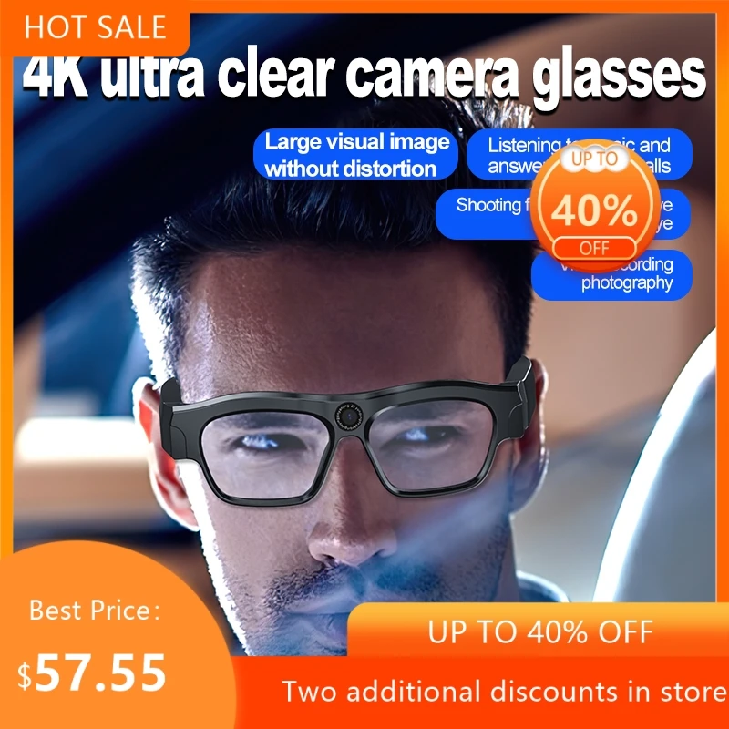 

Cross Border Black Technology 800W High-definition Camera Capable Of Shooting Cycling Intelligent Audio And Video Glasses 2026