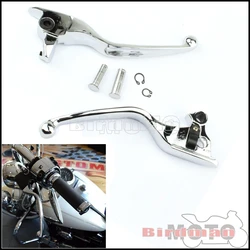 1 Pair Motorcycle Hand Brake Clutch Lever For Harley Touring Road King Electra Glide 2008-2013 3Slot Wide Blade Ergonomic Levers