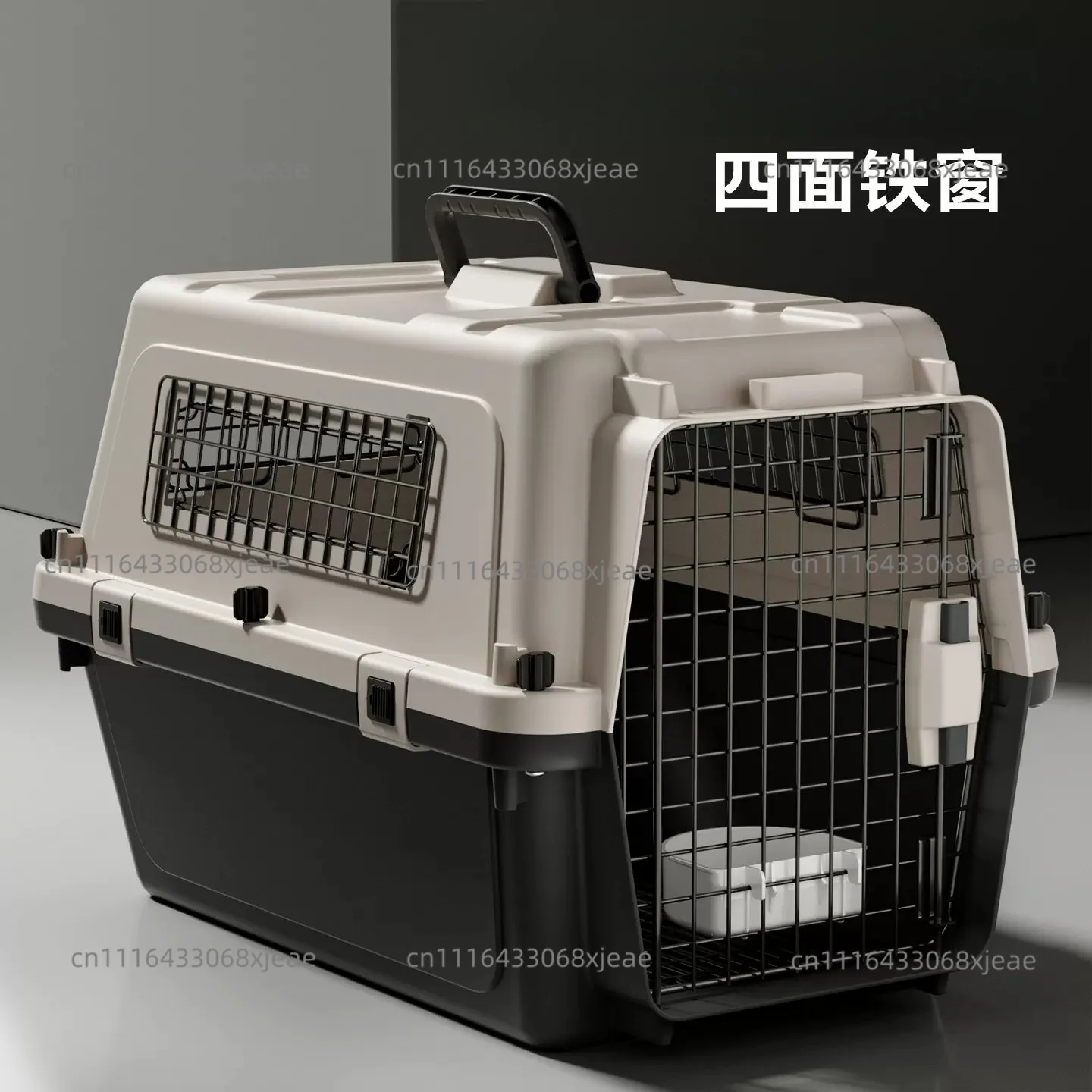 Pet air box, checked box, car cat portable out, small large dog air freight