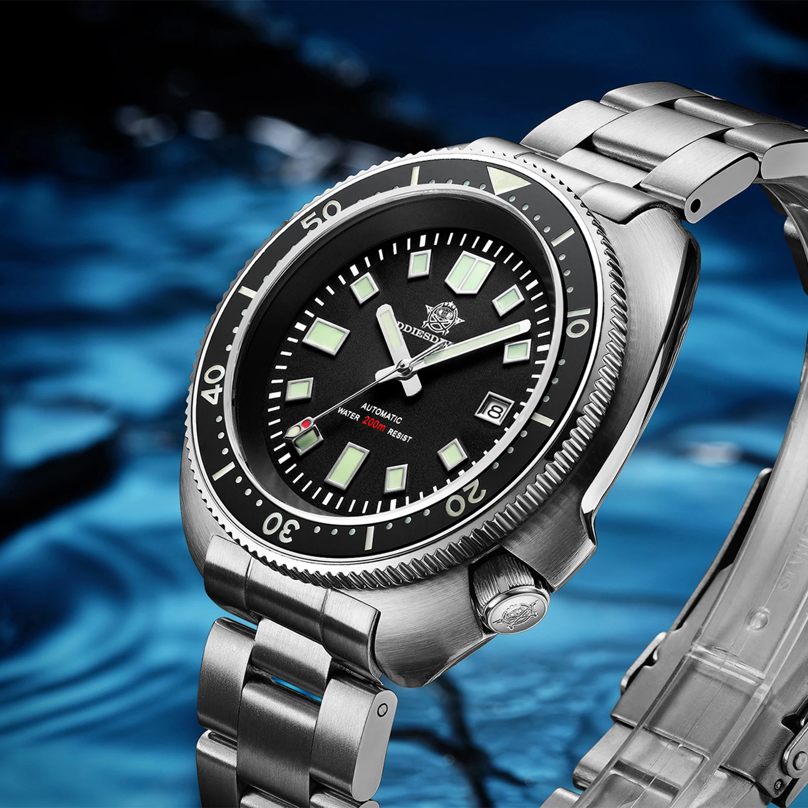 

ADDIESDIVE Ceramic Bezel Calendar Men's Diver Watch Sapphire Glass 200M Waterproof Super Luminous Automatic Mechanical Watches