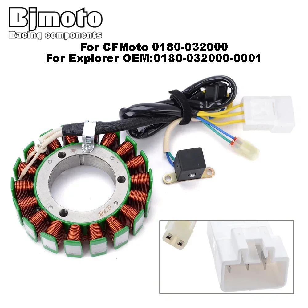 Bobina de estator de motocicleta para Honda VTR250 2009-2017 para Kymco Shadow 300 Downtow 200i para CFMoto CF500 CF188 UFORCE 500 196S-C