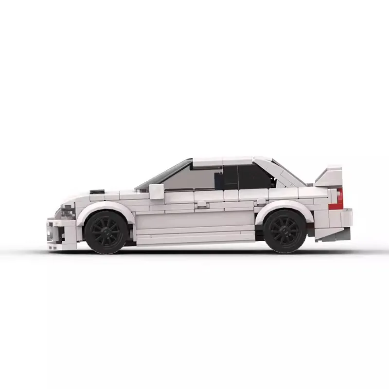 Blocos de construção da série Speed Mitsubishied Lancer EVO MOC- 163741   Cidade campeão carro esportivo montagem modelo quebra-cabeça brinquedo presente de aniversário