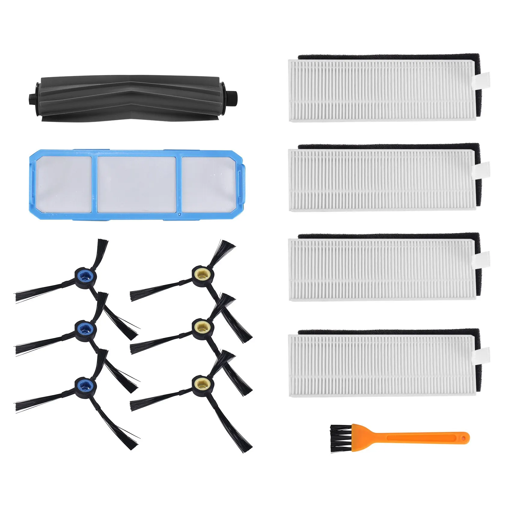 

A17F-для Silvercrest SSR1 SSRA1 ILife A9S A9 A7 робот-пылесос основная щетка боковая щетка HEPA фильтр Замена деталей