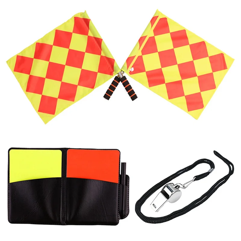 

B93B-Red And Yellow Cards Set For Referee In Football Match. Soccer Referee Equipment. Red And Yellow Warning Cards