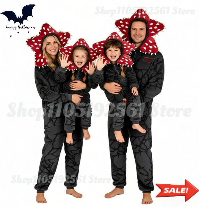 

Demogorgon Pajamas ST5 Cosplay Costumes Man-Eating Flower Jumpsuit For Birthday Adult Carnivorous Plant Themed Costume With Hood