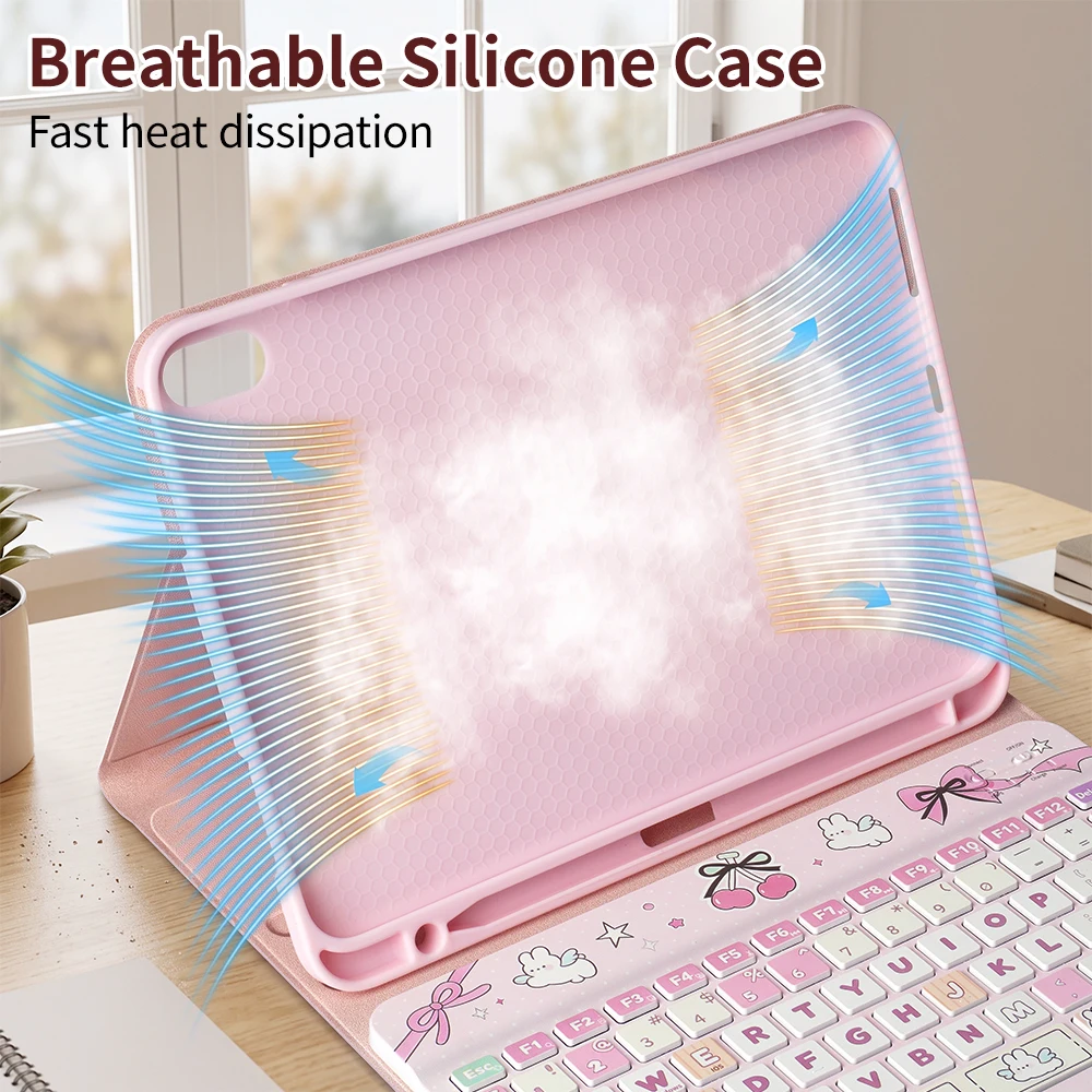 Magic Keyboard case For ipad a16 case 11th 10th Generation CaseFor iPad 11 Air 4 5 6 Cover For iPad Pro 11 2018-2022 Funda 3