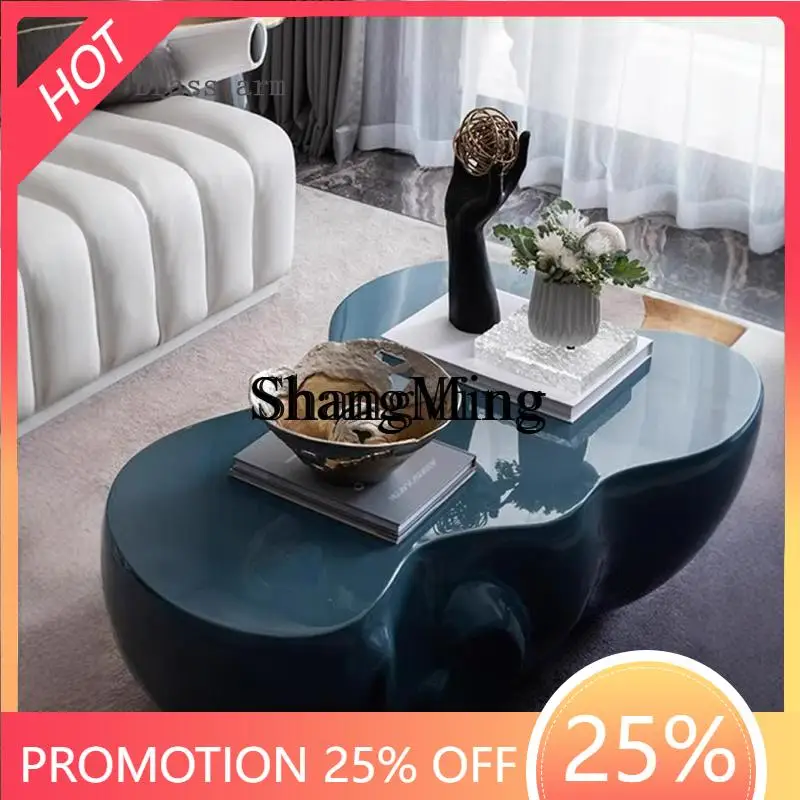 CL  Table Wabi-Sabi Style Modern Minimalist Creative Irregular Shape Model Room Tea Table