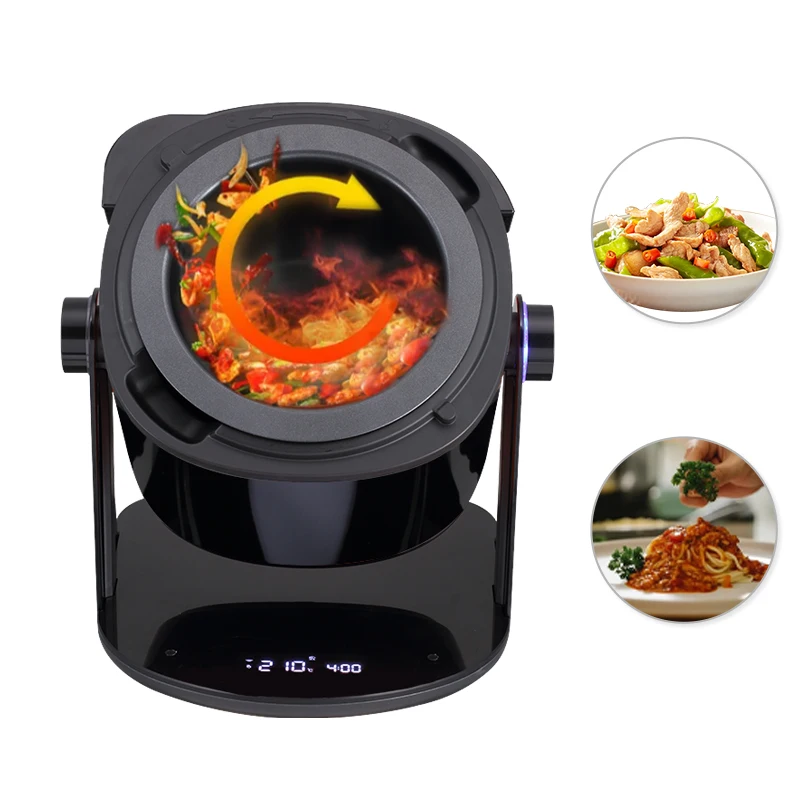 Hot Sale IH Heating Fried Smart Stirring Machine With 24 Rpm Drive Motor Intelligent Automatic Cooking Machine