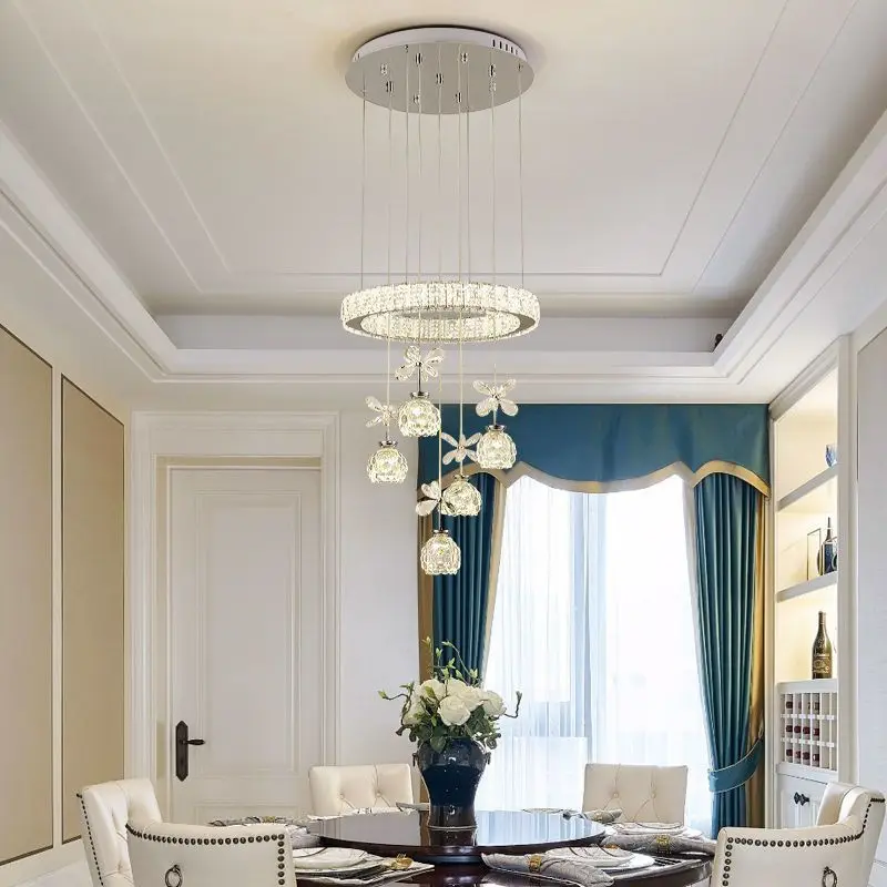 Modern LED Simple Creative Personality Ceiling Chandeliers Living Dining Room Home Decor Hanging Light Luster Fixtures