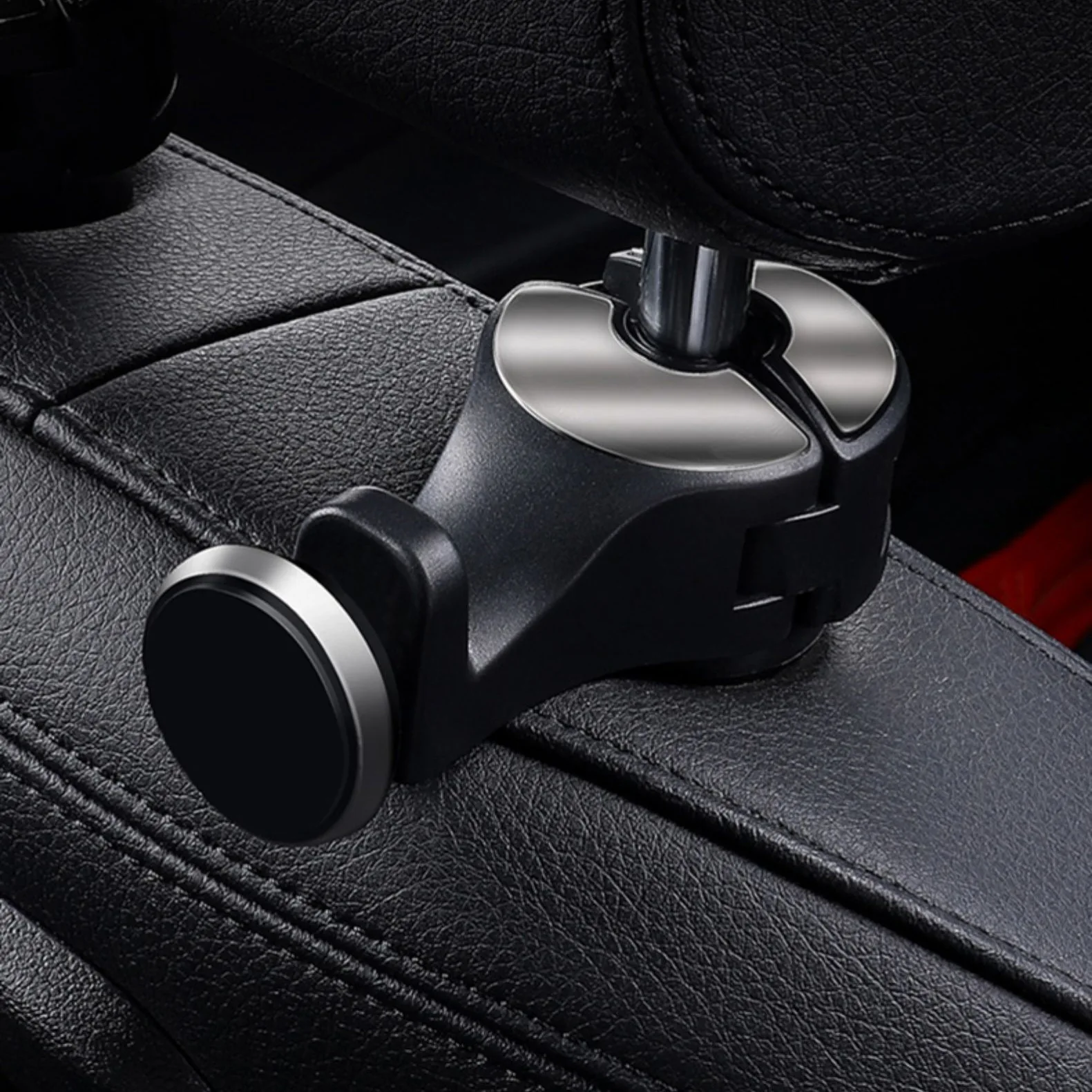 

2 in 1 Car Headrest Hidden Hook with Phone Holder Car Seat Back Hanger Portable Storage Hook Phone Holder Auto Fastener Clip