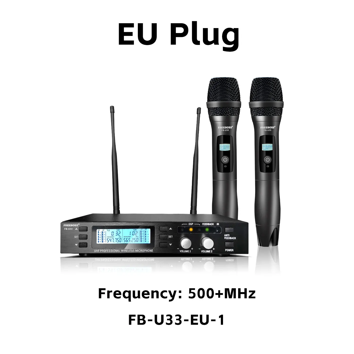 FREEBOSS FB-U33 UHF Wireless Microphone with Delay