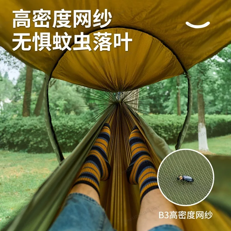 For Outdoor Camping Recreational Mosquito-proof Hammock Swing Automatic Quick-opening Mosquito Net Hammock Single Double