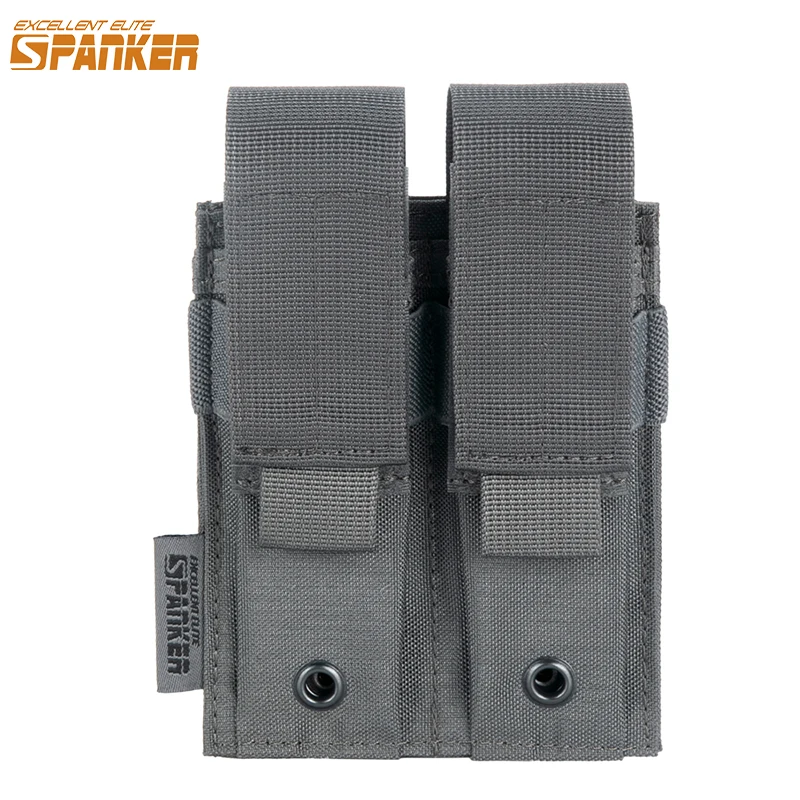 우수한 엘리트 스패커 전술 전투 더블 권총 탄창 파우치, 사냥 훈련, 더블 권총 탄창 파우치
