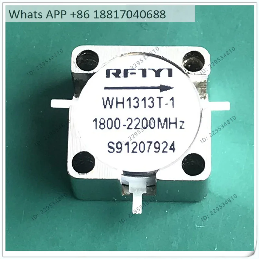 WH1313T series microwave circulators offer selectable frequencies of 800-7000MHz