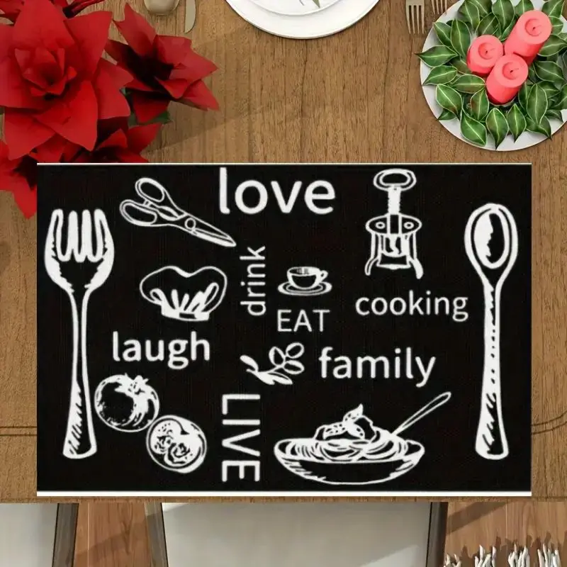 4pcs Hexagram Placemats Jewish Menorah Passover Table Pad for Dining Table Seasonal Holiday Rustic Table Mats Dining Table Decor