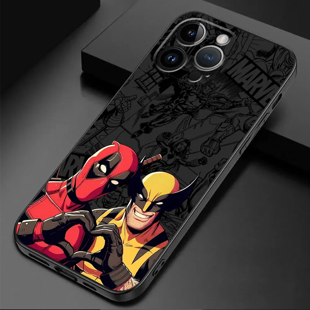 TPU Soft Phone Case for Google Pixel 8 Pro 6a 7 Pro 7a 6 Pro Marvel Deadpool And Wolverine Cartoon Capa Cover