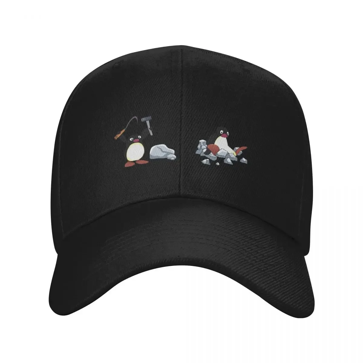 Angry Geologist Penguin Baseball Cap Hat Man Luxury sun hat Hip Hop Women's Golf Wear Men's