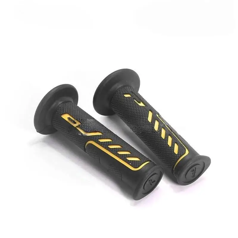 Motorcycle Handlebar Grips Non-Slip Wear Resistant Rubber Handle Covers for Motorbike ATV Off-Road Modification Decor