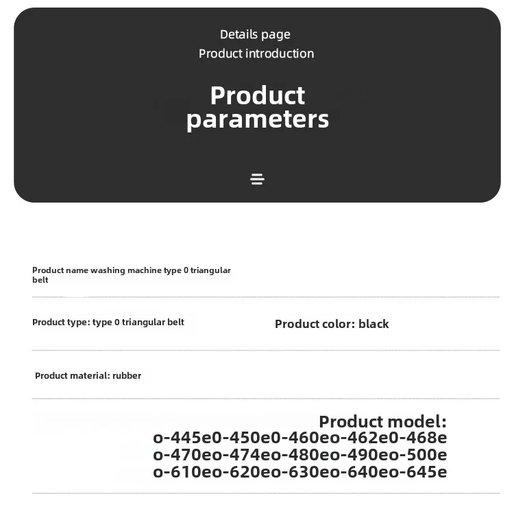 洗濯機用ユニバーサル三角ベルト,O型パルセータ,モーターベルト,アクセサリー,ユニバーサル