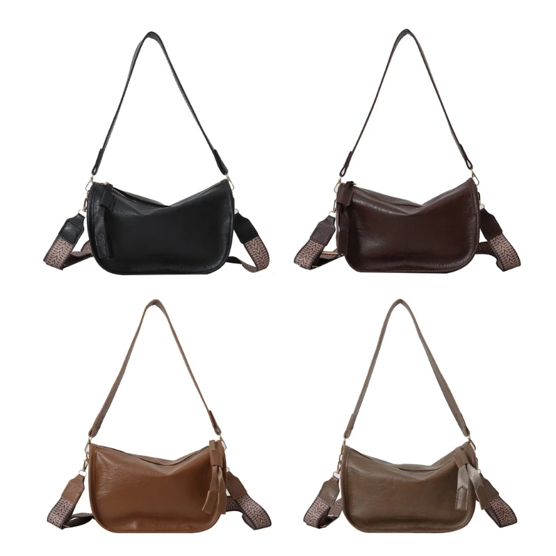

2023 Underarm Bag PU Shoulder Bags Large Capacity Tote Fashion Handbag Armpit Bag Wide Band Bags for Girl Crossbody Bag