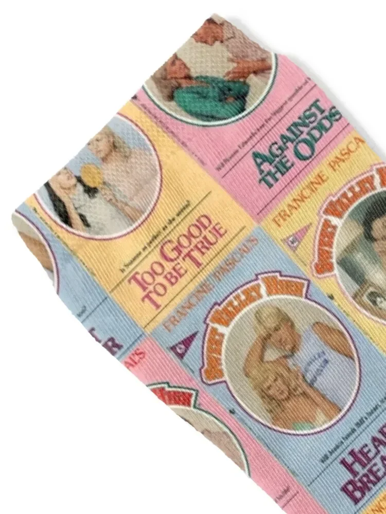 Vintage Sweet Valley High Book Series Covers Pattern Socks tennis gifts with print Hiking boots Designer Man Socks Women's