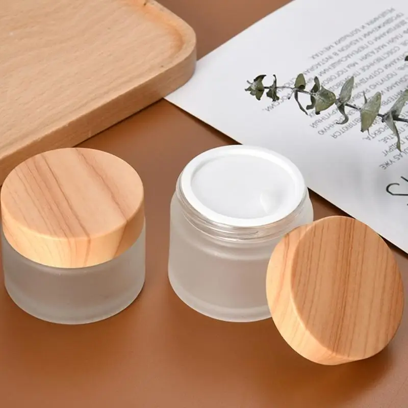 U0DE 1PC Hộp đựng mẫu rỗng có nắp Lọ mỹ phẩm Hộp đựng thủy tinh có nắp đậy