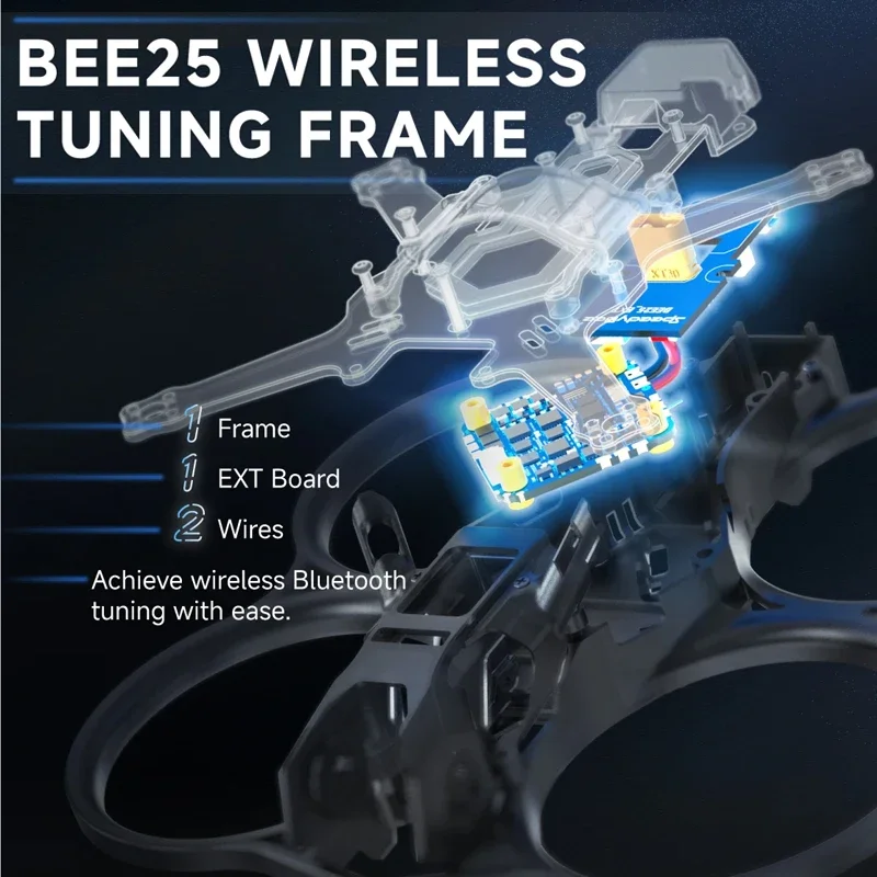 SpeedyBee Bee25 Drohnenrahmen-KIT 2,5 Zoll PRO/LITE EXT Wireless Tuning für O3 Air Unit/Link/Vista VTX RC FPV Drone Quadcopter