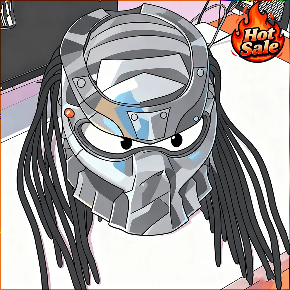 

Predator Helmet Alien Hunting Full Face Mask Cos Costume Accessory Tactical Gear Outdoor Sports Equipment Halloween Party Gift
