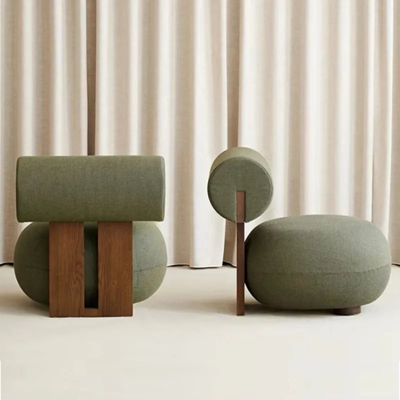

Nordic Design Leisure Living Room Chair Home Furniture Ash Wood Armchair Modern Lounge Accent Velvet Hotel Lobby Sofa Chairs