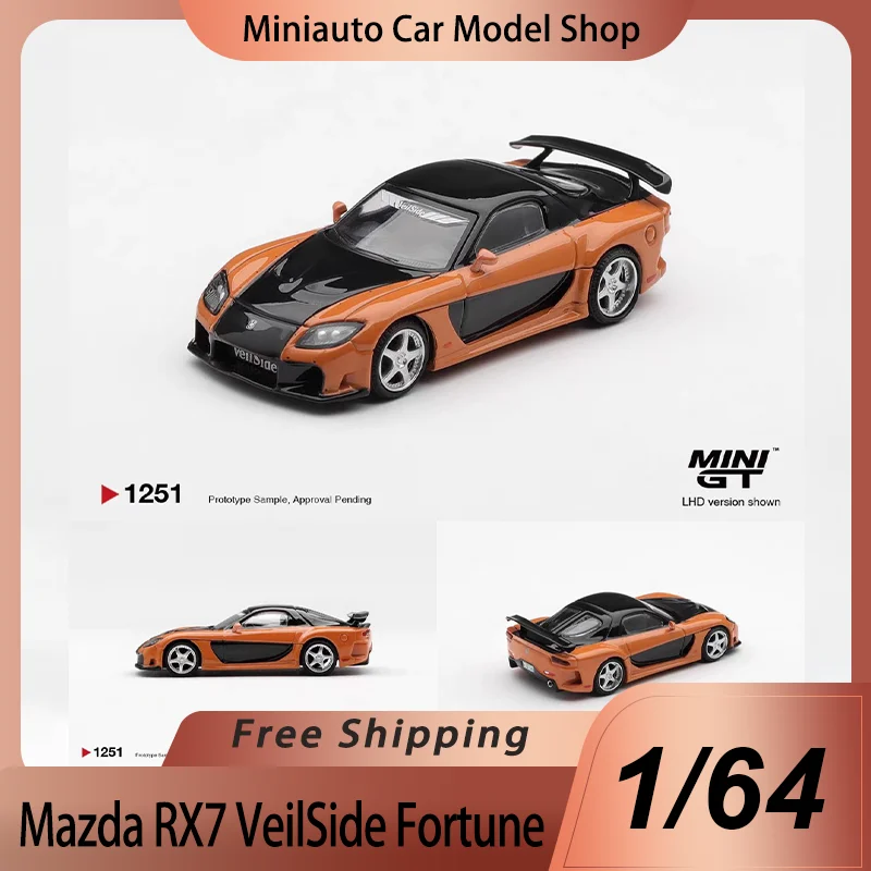 New MiniGt 1:64 Fast & Furious Mazda Rx7 Veilside Fortune Alloy