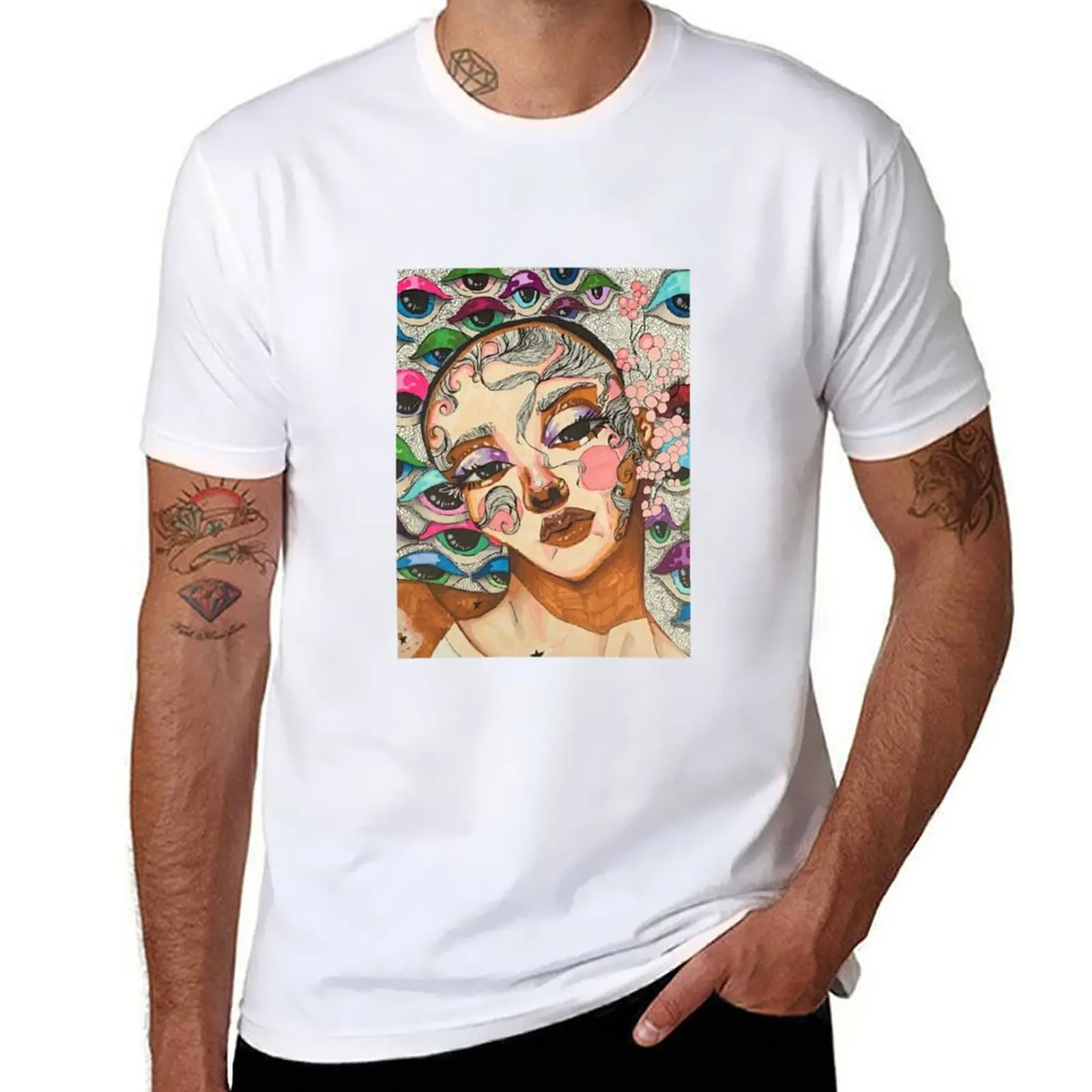 

tinashe print T-Shirt funny t shirts dark humor t shirts for man cotton mens graphic t shirts T-Shirt