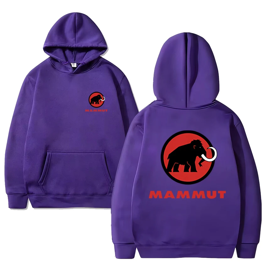 الجديد في الفيل harajuku الجرافيك المطبوعة غطاء رأس أسود الرجال النساء PVD موضة Y2k البلوز للجنسين الصوف طويلة الأكمام البلوفرات