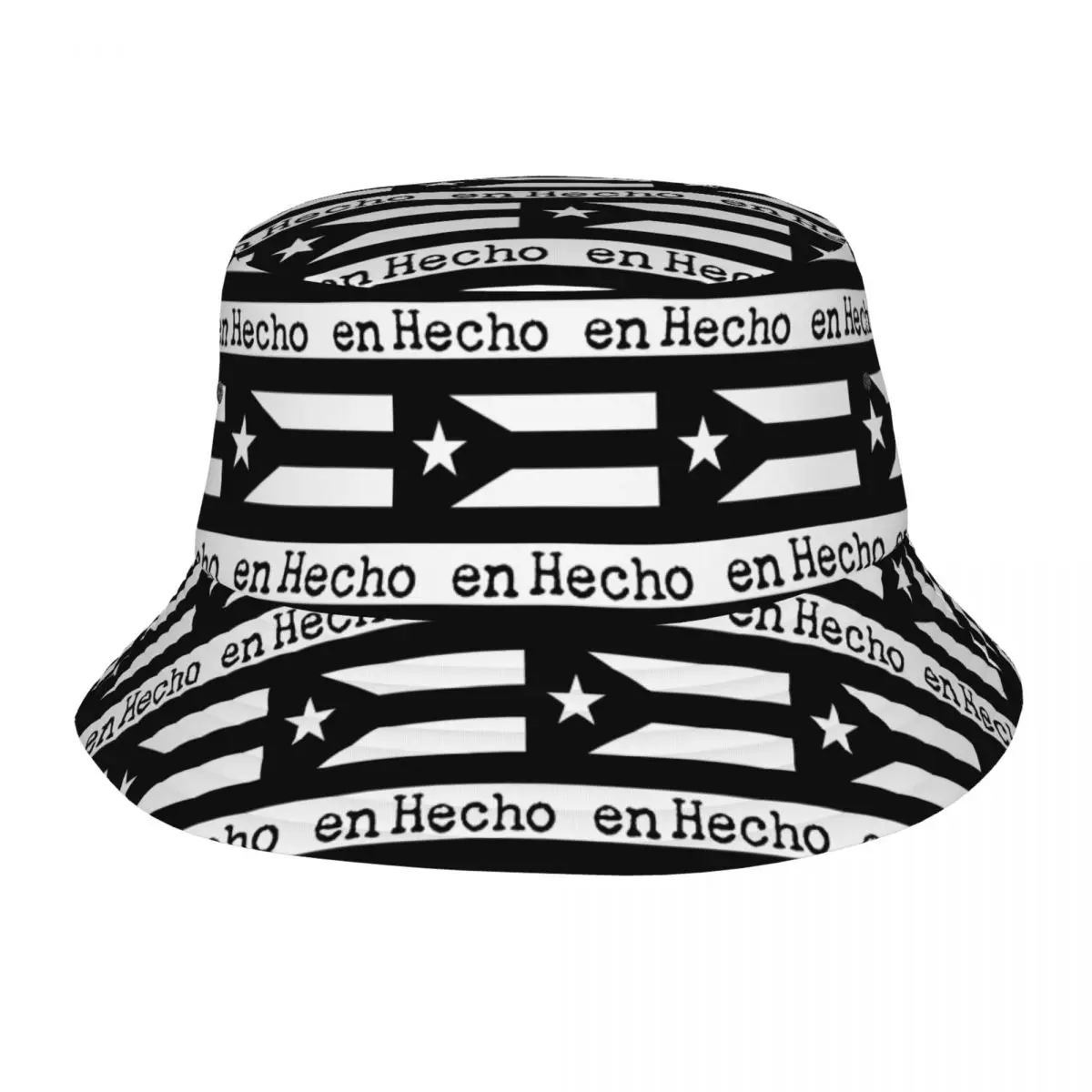 Hecho En Puerto Rico Bucket Hat Panama For Kids Bob Hats Reversible Fisherman Hats For Summer Fishing Caps Unisex