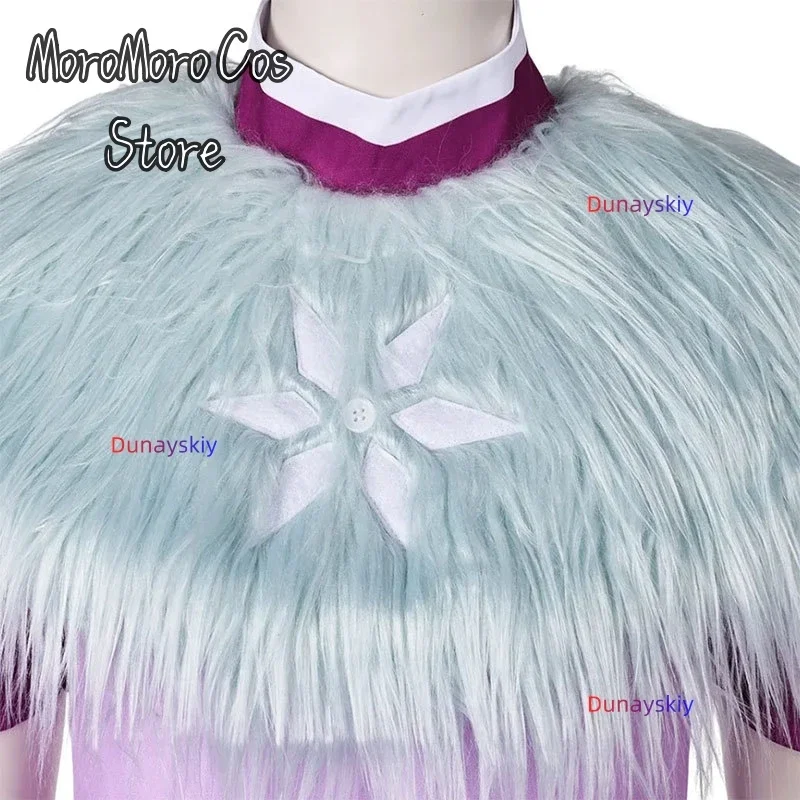 CosplayCartoon Helluva Cosplay Boss Andrealphus disfraz de juego de rol Falda larga chal de piel uniforme de fiesta de Halloween carnaval papel Pla