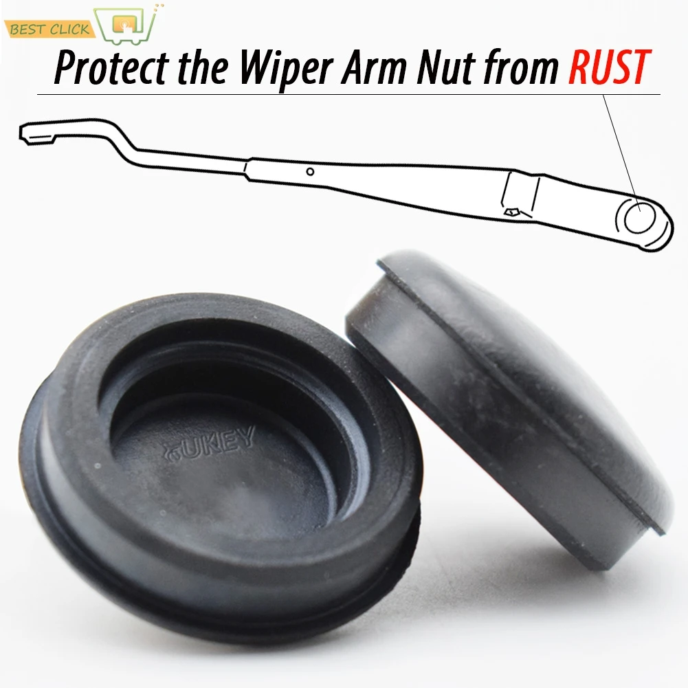 Front Wiper Arm Nut Cover Cap Bolt Protector Rust Dustproof Case For Hyundai Accent MC Avante MD UD 2010 - 2015 OE# 983801H000