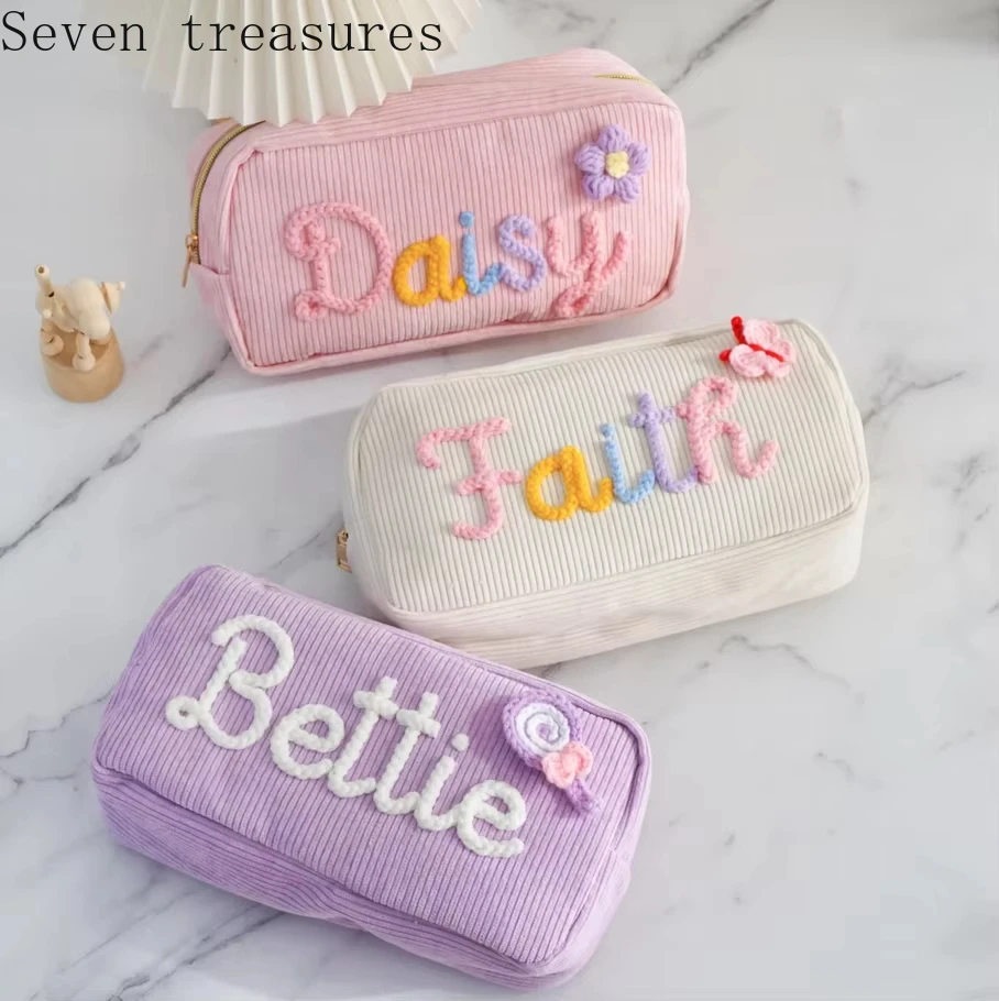 Косметичка из кордюра с индивидуальным дизайном, подарок для путешествий