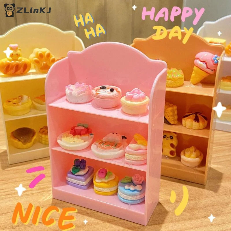 ▶ 1:12 Puppenhaus Miniatur Supermarkt Regal Display Ständer Lagerregal Szene Dekor Spielzeug Puppenhaus Zubehör