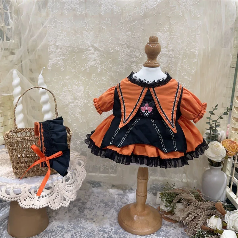 

Orange Black Toys Clothes 10CM 15CM 20CM 40CM Cotton Doll Dress, 50CM-55CM Reborn Doll Skirt Free Shipping