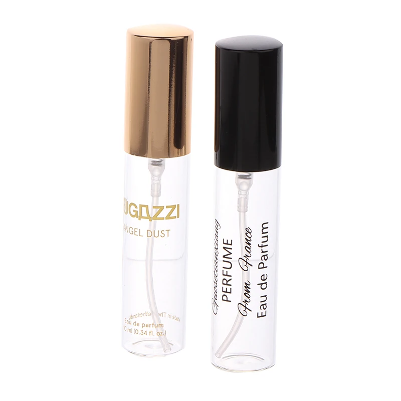 10ml Mini Portable Perfume Bottle Spray Refillable Cosmetic Sample Glass Bottling Travelling Empty Container