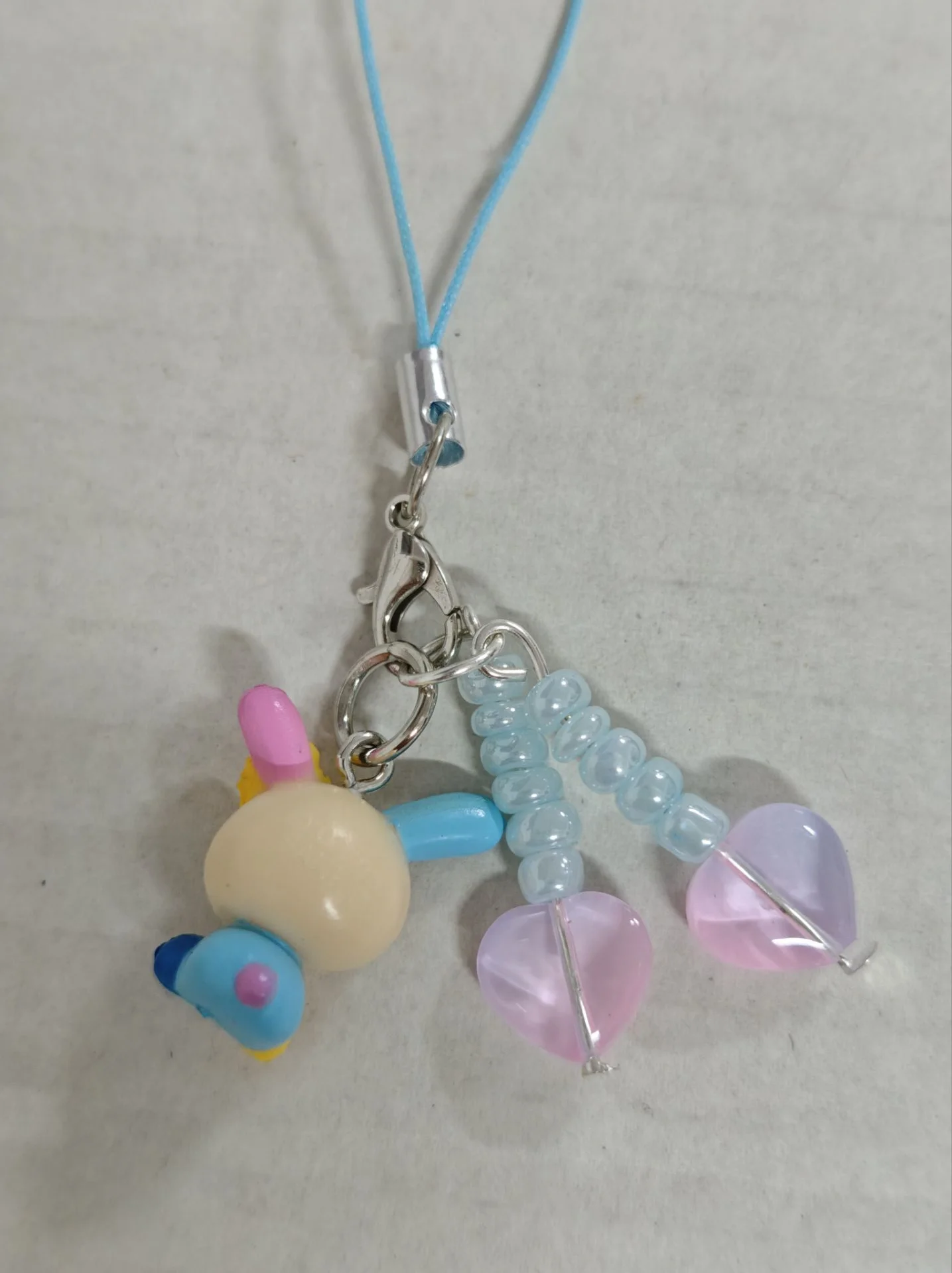Bonito usahana cereja contas cinta grânulo chaveiro mascote chaveiro titular do telefone móvel corrente saco pingente brinquedo presentes