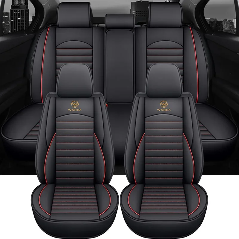 

Universal Leather Auto Car Seat Covers for Ford Mondeo Mk5 Ssangyong Rexton Toyota Yaris Cross Nissan Kicks Interior Accsesories