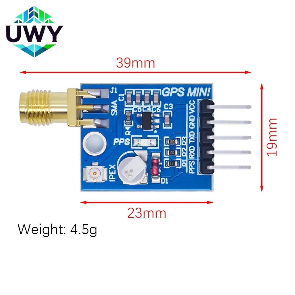 ATGM332D 5N31 GPS Beidou GLONASS three-mode satellite receiving module SMA replaces NEO-M8N