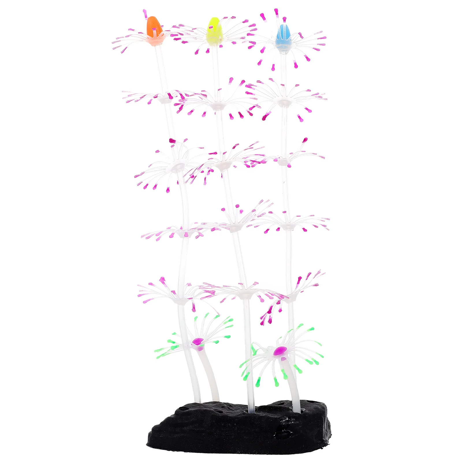 

Glowing Artificial Coral For Aquarium Faux Coral Decor Fish Tank Decoration Bright Realistic Landscape Sculpture